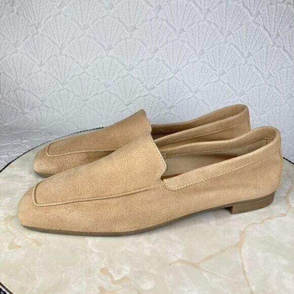 Aquatalia Loafers Flats Womens Size 8.5 Sand Camel Waterproof Suede Slip On NWOB - Picture 6 of 15